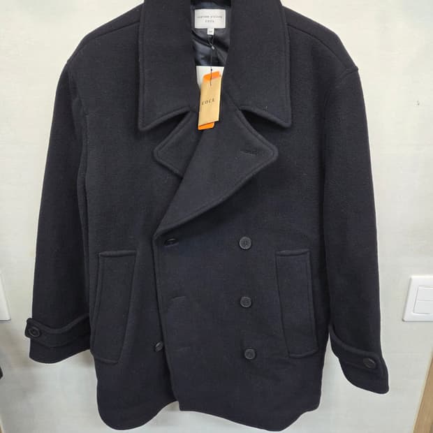 커스텀어클락 나인티스 헤비웨이트 울 더블코트 L