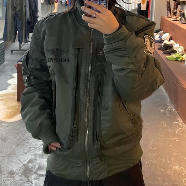 프로퍼 카키 미공군 항공 자켓 H38