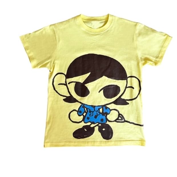 구해요)) miri doggy T-shirt (light yellow)