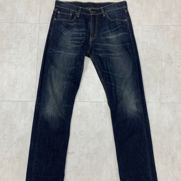 리바이스 504 중청 블루워싱 스트레이트진