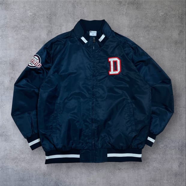 두산 베어스 로고 네이비 춘추 야구 점퍼