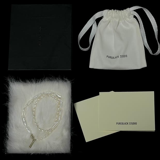 PEARL COLLAR 004[PUREBLACK STUDIO]