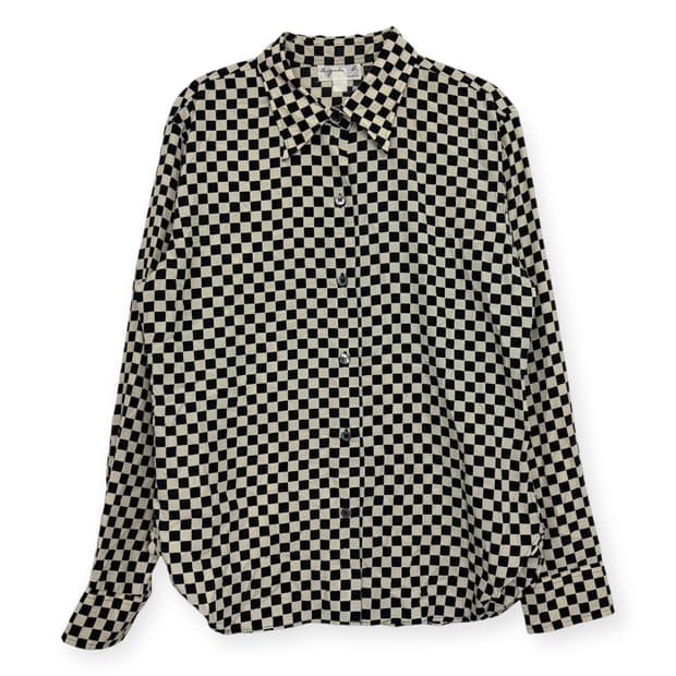 아네스베 체크 패턴 셔츠