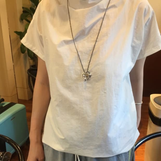 half neck nylon blouse
