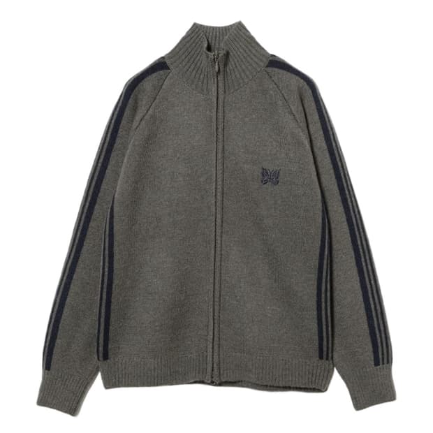 니들즈 빔즈 모헤어 트랙자켓 xl 그레이네이비