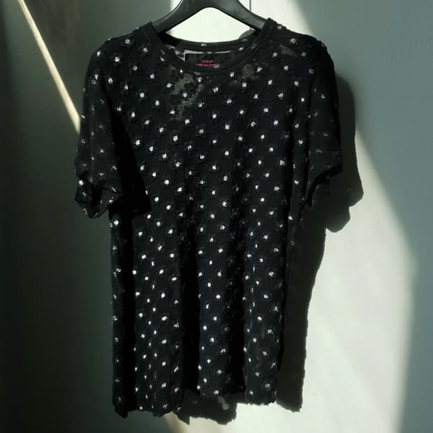 Comme Des Garcons Metallic Sheer Tee
