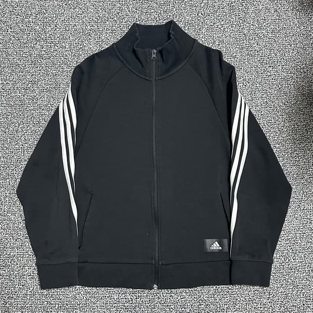 (S추천) 아디다스 삼선 사선 트랙탑 져지 블랙