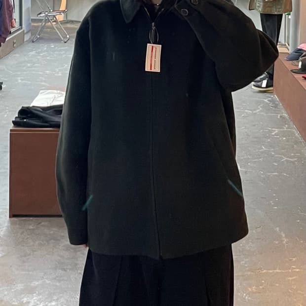 입생로랑 블랙 울 집업 자켓 H1649