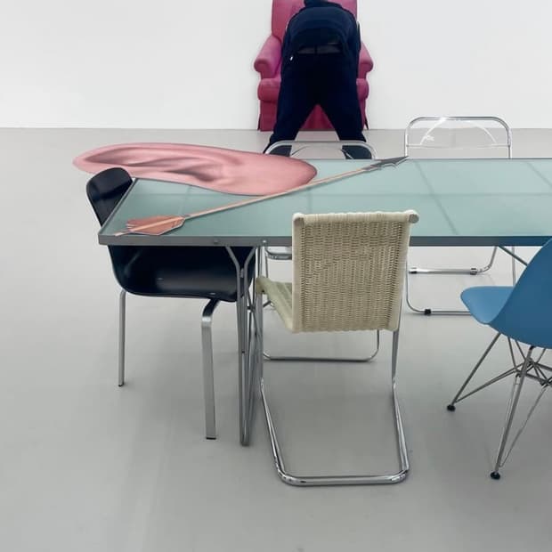 [직수입] 빈티지 이케아 80s 유리 테이블