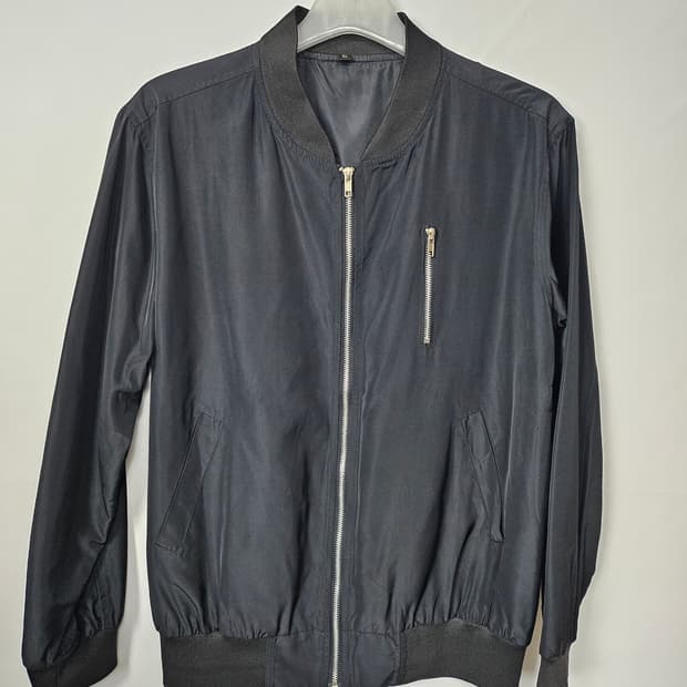 블랙 남성 봄버 자켓 105 XL