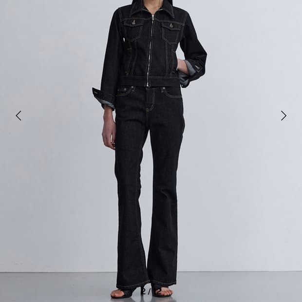 이네기 inegi tight denim trucker jacket 데님