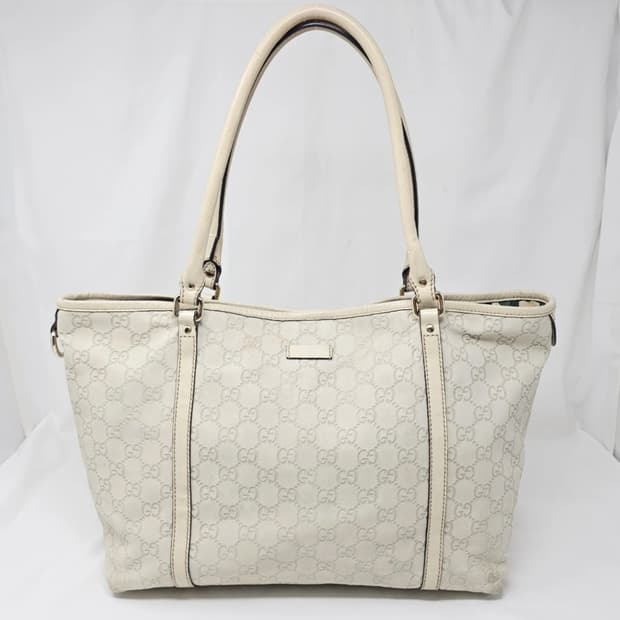 구찌 GG 패턴 아이보리 토트백