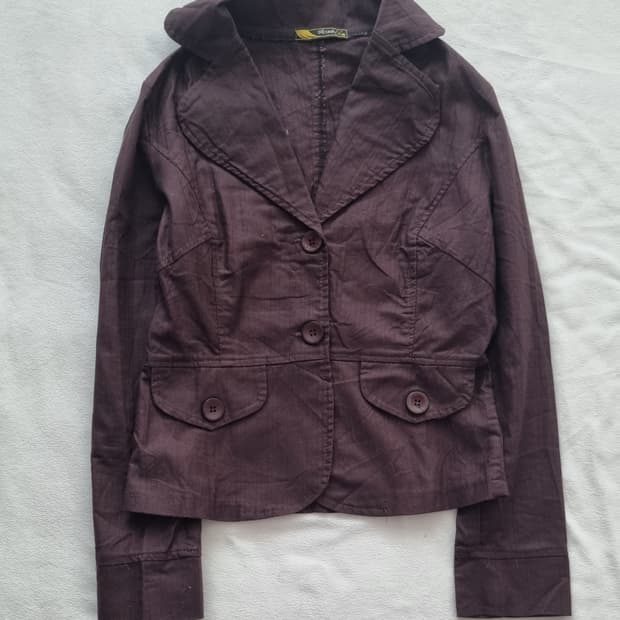 빈티지 긱시크 오리엔탈 브라운 자켓