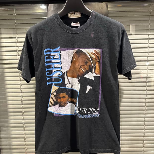 빈티지 00s 어셔 랩 티셔츠 