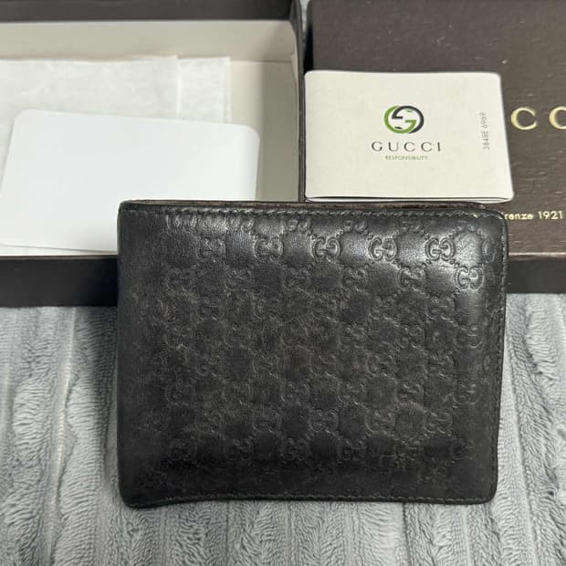 구찌 마이크로시마 반지갑