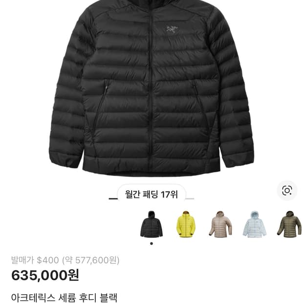 (L)아크테릭스 세륨 블랙