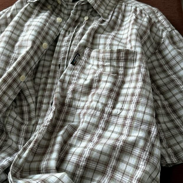 Natural cotton volume fabric H/S shirt