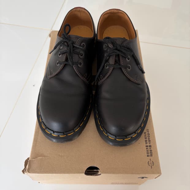닥터마틴 1461 아브루쪼 브라운 블랙