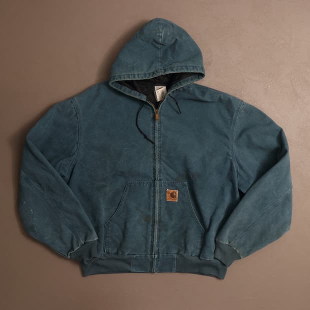 90's USA 칼하트 jq296 블루틸 액티브 자켓  A1249