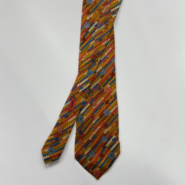 입생로랑(YSL) 플라워 명품 정품 넥타이