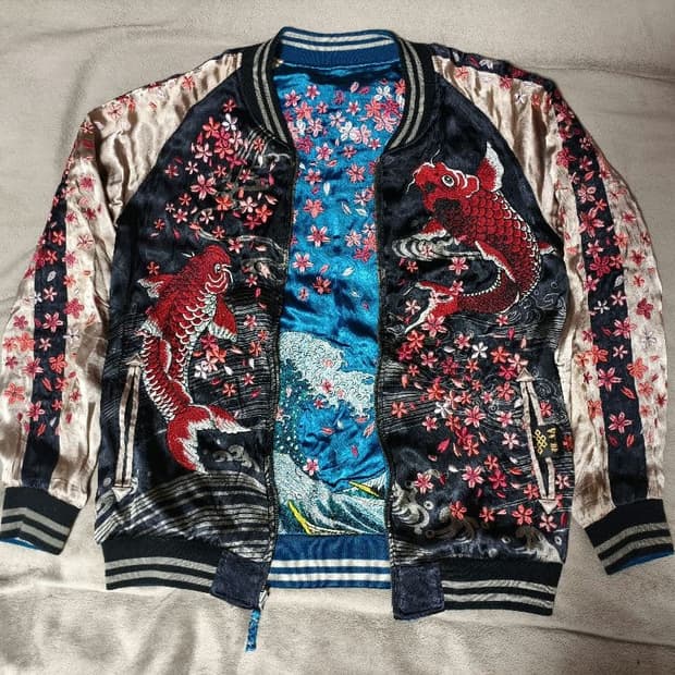 벚꽃 파도 양면스카쟌