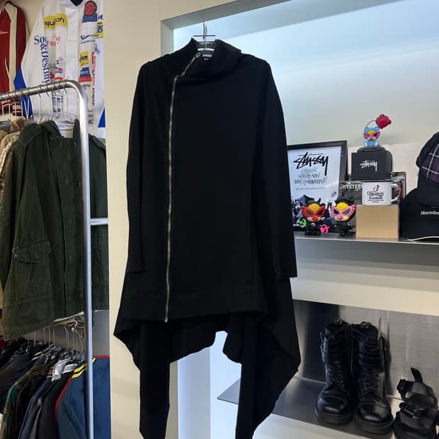 릭오웬스 언발 롱 집업