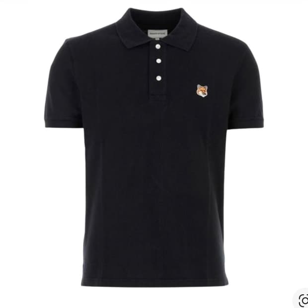 메종 키츠네 폭스 헤드 패치 폴로 반팔 L사이즈
