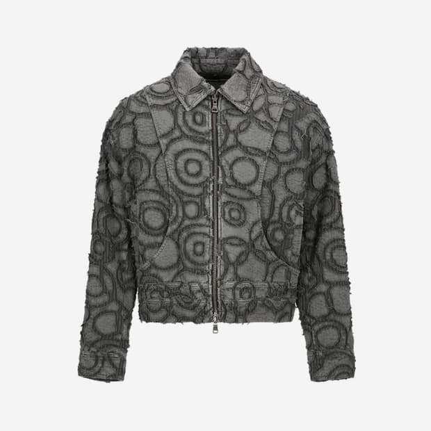 새상품 앤더슨벨 번아웃 다웃 집업자켓 차콜 L  원가 37만8천