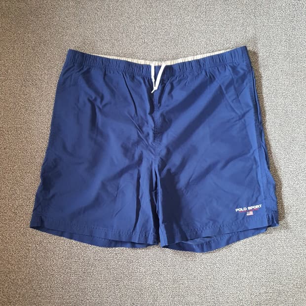 90s 폴로 스포츠 네이비색 스윔 쇼츠