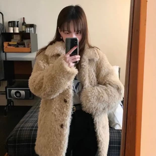 르로브 시어링 자켓 코트 팝니다