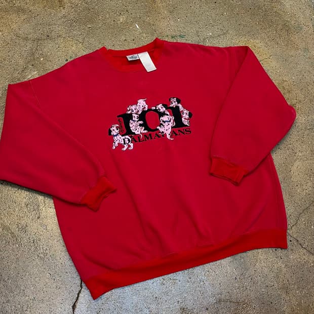 90s USA 미국 빈티지 디즈니 달마시안 맨투맨