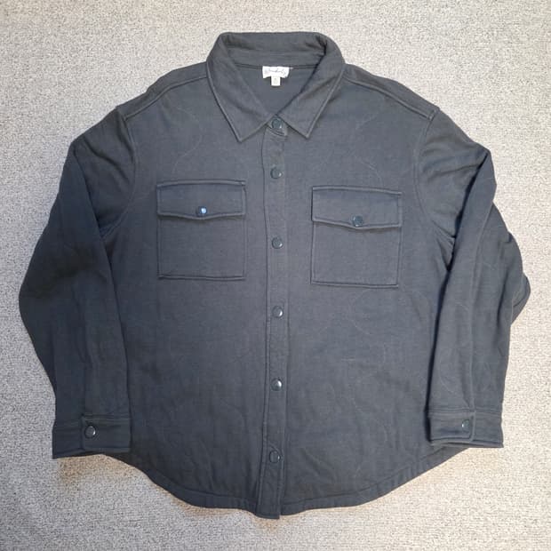 Wonderly 플란넬 셔츠 퀄팅패턴 셔켓 자켓 XL(105)