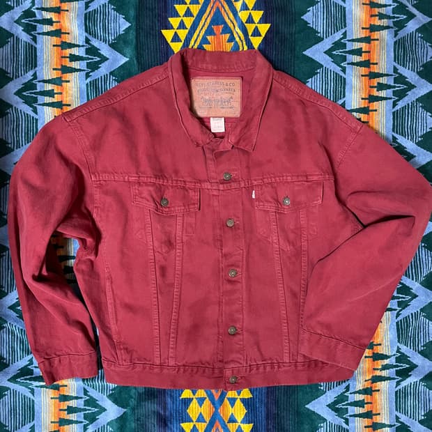 Levi's Type 3 jacket orange denim xl