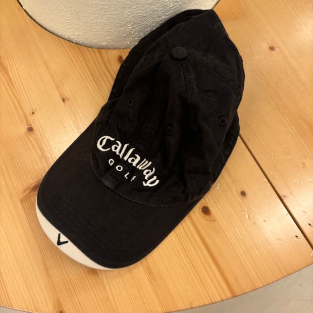 캘러웨이 로고 블랙 볼캡
