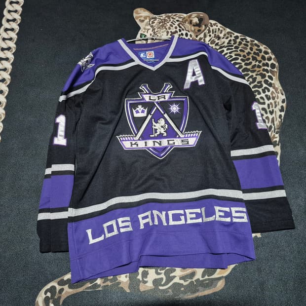 90's 스타터 로스엔젤레스 킹스 올드스쿨 하키 져지 L