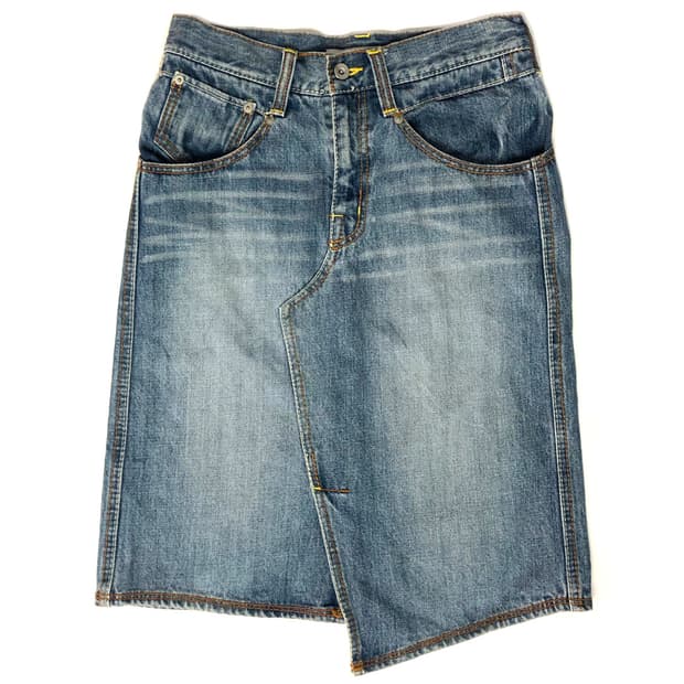 Vintage 언발 데님 스커트