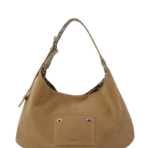 새상품 레터리 리버시블 숄더백 스웨이드 버터