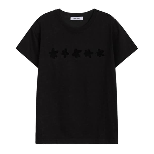 flower Standard t-shirt (black)