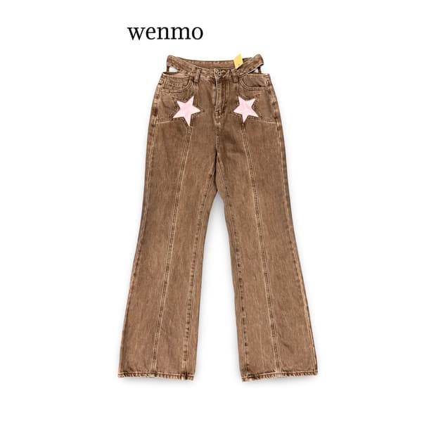(27) wenmo 레더별 컷팅 데님