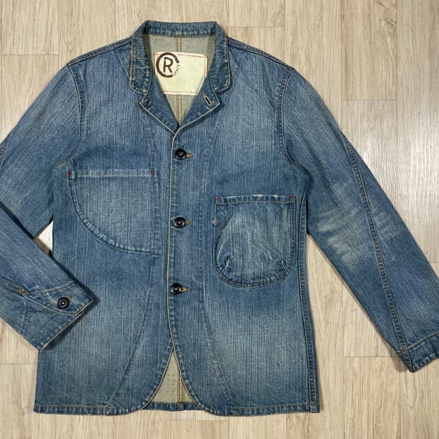 95~100) 00's 리바이스 써클알 중청워싱 데님 커버올(민트급)