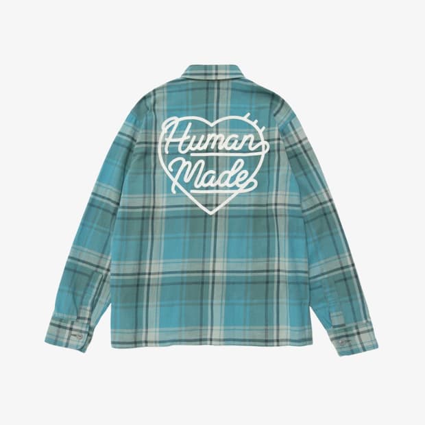 M)휴먼메이드 울 체크 셔츠