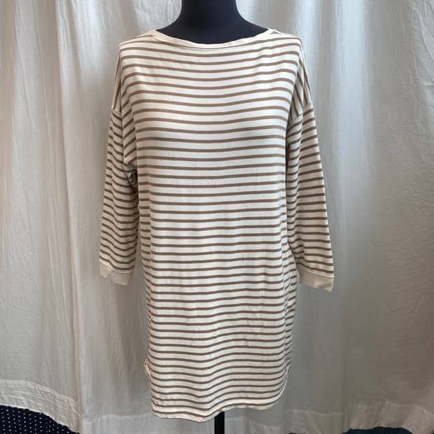 UNIQLO 스트라이프 7부 롱탑(L)