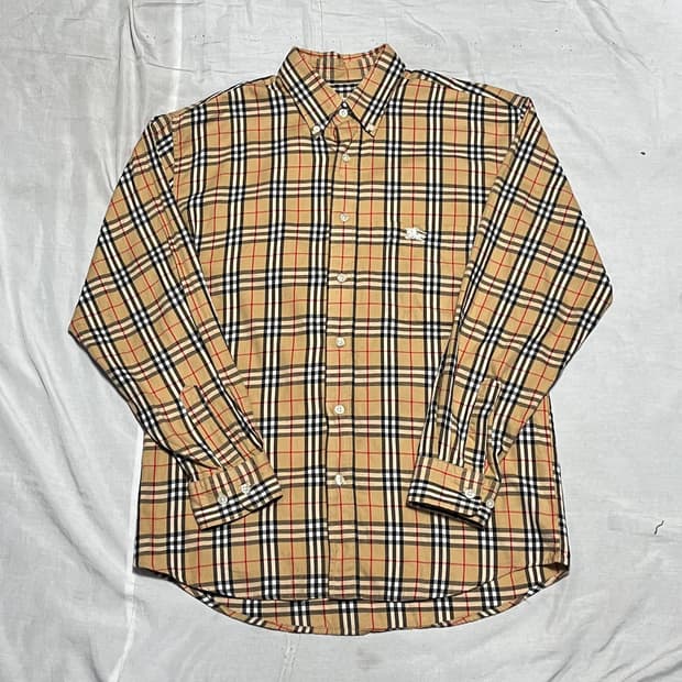 M 버버리 버튼다운 노바체크 셔츠