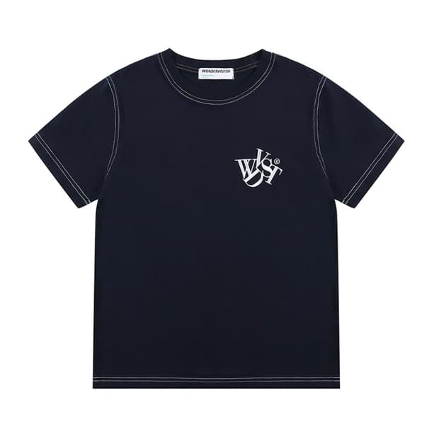 원더비지터 WDVST Logo T-shirt navy