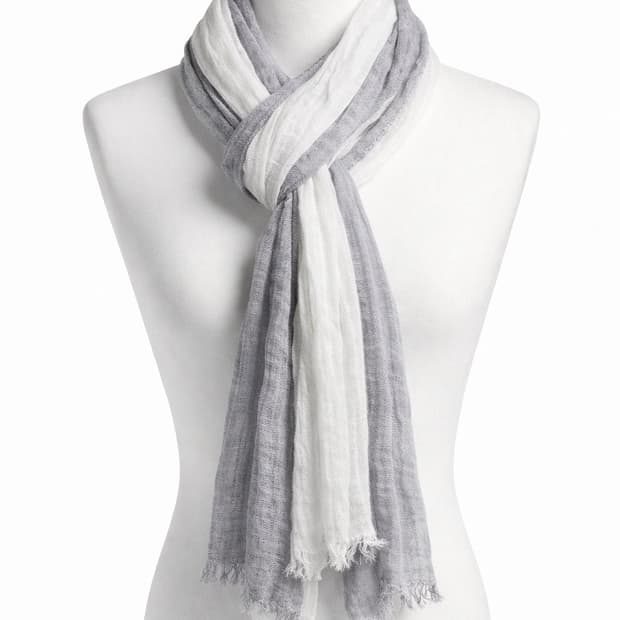 투톤 빈티지 주름 머플러 (새상품)