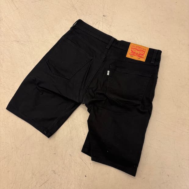 리바이스 505 커팅 블랙 반바지