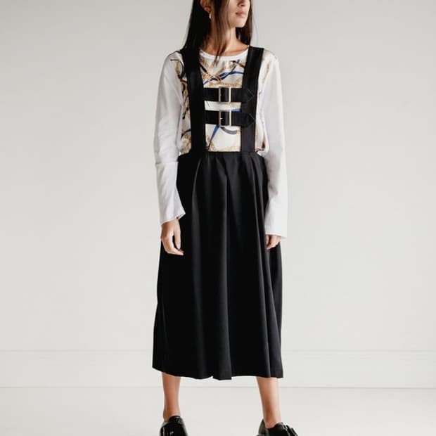 BLACK Comme des Garçons Buckle Jumper Sk