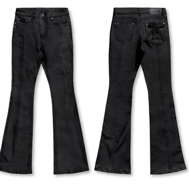 달링유어배드 COATED BLACK BOOTS CUT DENIM M사이즈