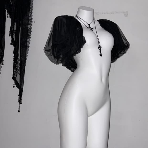 시스루 볼레로 샤 볼레로 고스 고딕 다크로맨틱