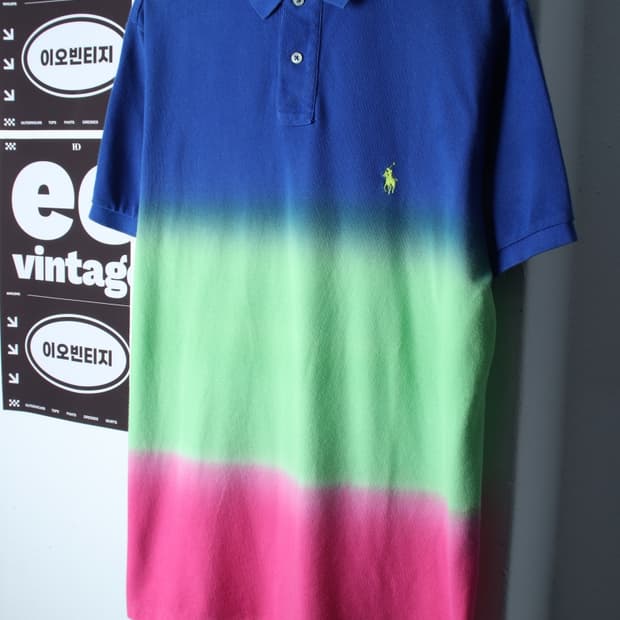 (L-2XL) 폴로 랄프로렌 반팔 카라 티셔츠 그라데이션-H36342